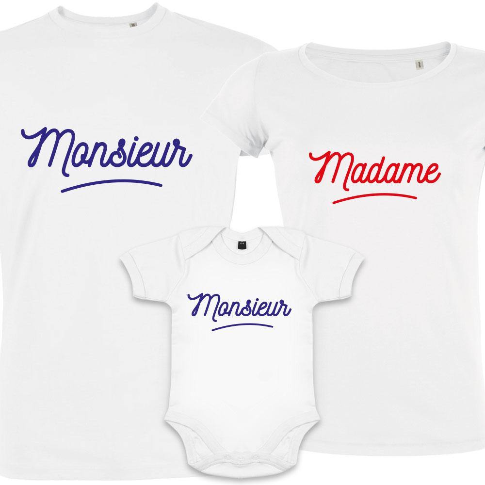 Monsieur Madame Petit Monsieur Dad Mom Son Matching Family