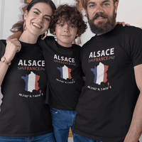 Alsace France Matching Organic Cotton T-Shirts Family Set (Set of 3)