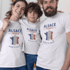 Alsace France Matching Organic Cotton T-Shirts Family Set (Set of 3)