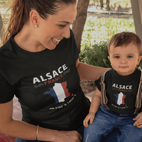 Alsace France Mom and Child Organic Cotton T-Shirts family Set (Set of 2)