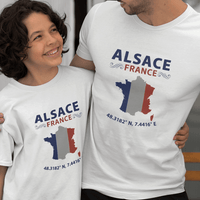 Alsace France Dad and Child Organic Cotton T-Shirts family Set (Set of 2)