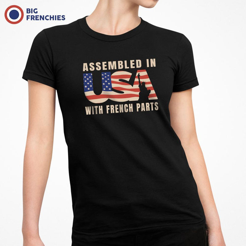 Assembled in USA With French Parts Women's Organic Cotton Tee