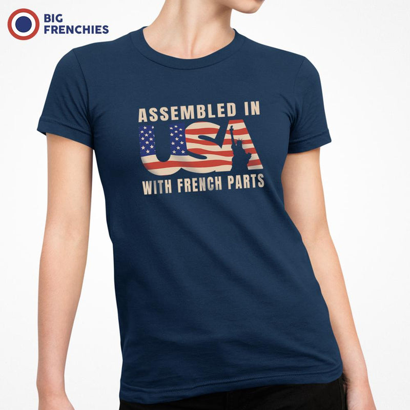 Assembled in USA With French Parts Women's Organic Cotton Tee