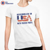 Assembled in USA With French Parts Women's Organic Cotton Tee