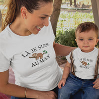 Là Je Suis Au Max Mom and Child Organic Cotton T-Shirts family Set (Set of 2)