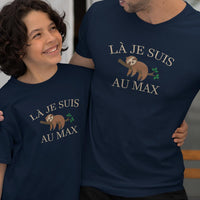 Là Je Suis Au Max Dad and Child Organic Cotton T-Shirts family Set (Set of 2)