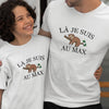 Là Je Suis Au Max Dad and Child Organic Cotton T-Shirts family Set (Set of 2)