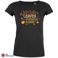 Autumn Leaves and Pumpkin Please Women's Organic Cotton Tee