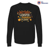 Autumn Leaves and Pumpkin Please Unisex Organic Cotton Sweatshirt