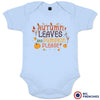 Autumn Leaves and Pumpkin Please Organic Cotton Baby Onesie