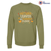 Autumn Leaves and Pumpkin Please Unisex Organic Cotton Sweatshirt