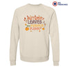 Autumn Leaves and Pumpkin Please Unisex Organic Cotton Sweatshirt