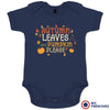 Autumn Leaves and Pumpkin Please Organic Cotton Baby Onesie