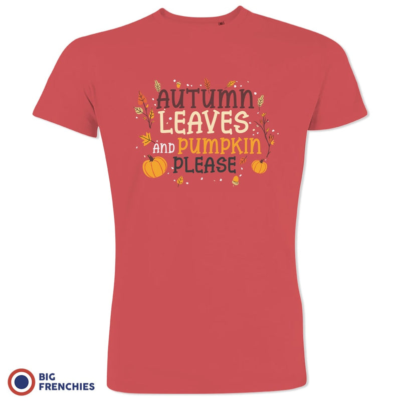 Autumn Leaves and Pumpkin Please Men's Organic Cotton Tee