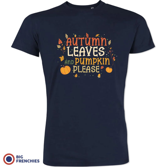 Autumn Leaves and Pumpkin Please Men's Organic Cotton Tee