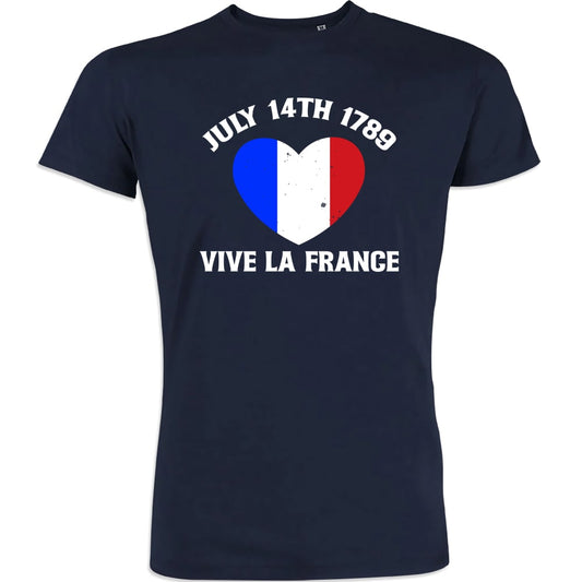 July 14Th Vive La France Tower Men's Organic Cotton Tee