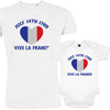 July 14Th Vive La France Dad and Child Organic Cotton family Set (Set of 2)