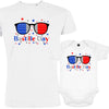 Bastille Day Dad and Child Organic Cotton family Set (Set of 2)