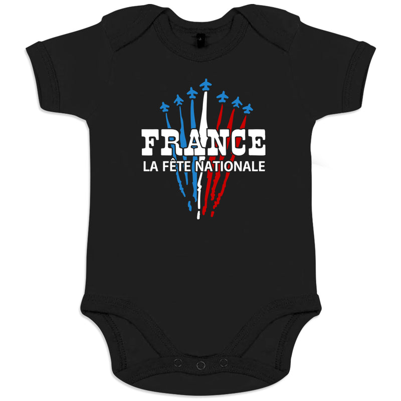 France La Fête Nationale Organic Cotton Baby Onesie