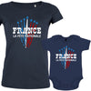 France La Fête Nationale Mom and Child Organic Cotton family Set (Set of 2)