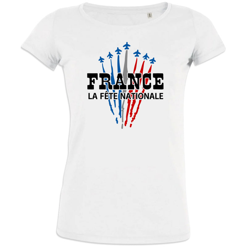 France La Fête Nationale Women's Organic Cotton Tee