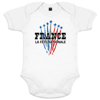 France La Fête Nationale Organic Cotton Baby Onesie