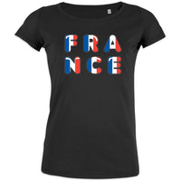 France Bleu Blanc Rouge Women's Organic Cotton Tee