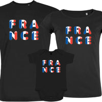 France Bleu Blanc Rouge Matching Organic Cotton Family Set (Set of 3)