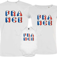 France Bleu Blanc Rouge Matching Organic Cotton Family Set (Set of 3)