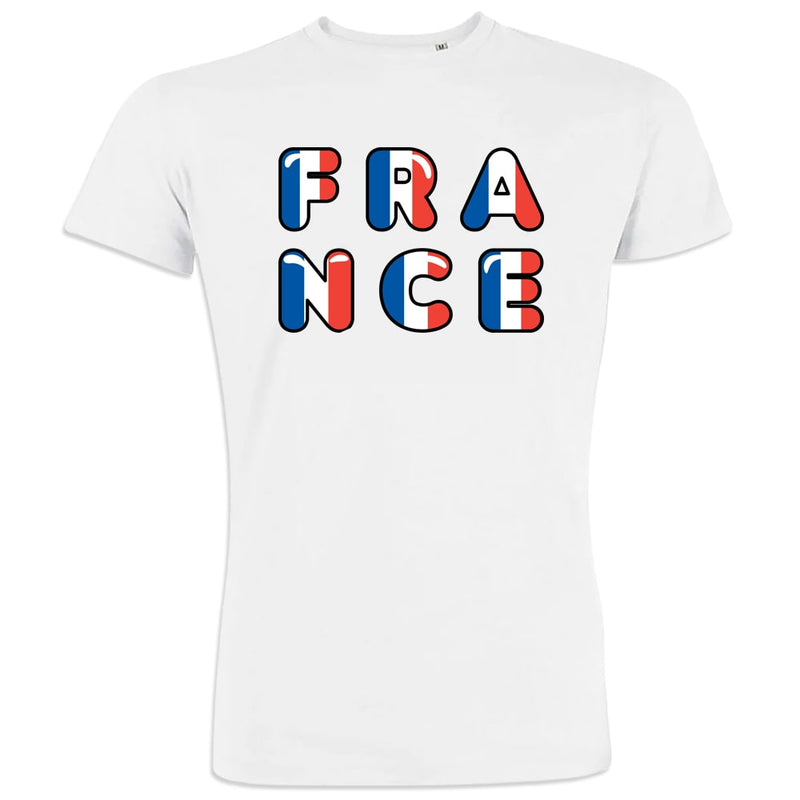 France Bleu Blanc Rouge Tower Men's Organic Cotton Tee