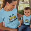 Bee My Valentine Mom and Child Organic Cotton T-Shirts family Set (Set of 2)