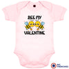 Bee My Valentine Organic Cotton Baby Onesie