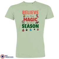 Believe In The Magic of the Season Christmas Men's Organic Cotton Tee