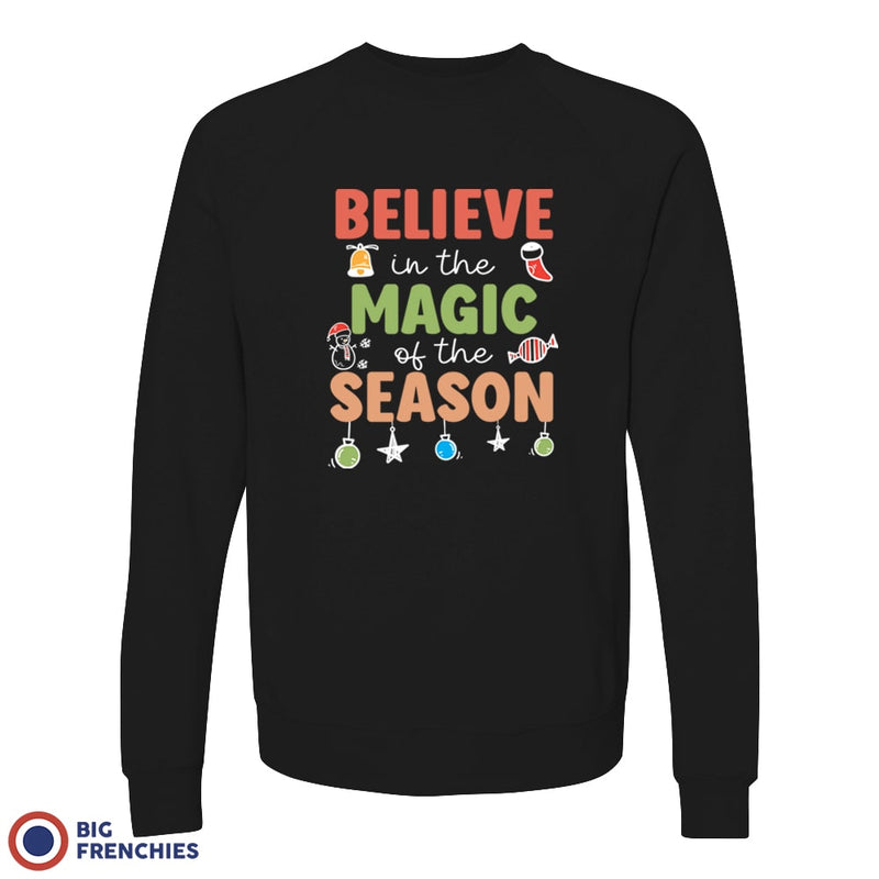 Believe In The Magic of the Season Christmas Unisex Organic Cotton Sweatshirt