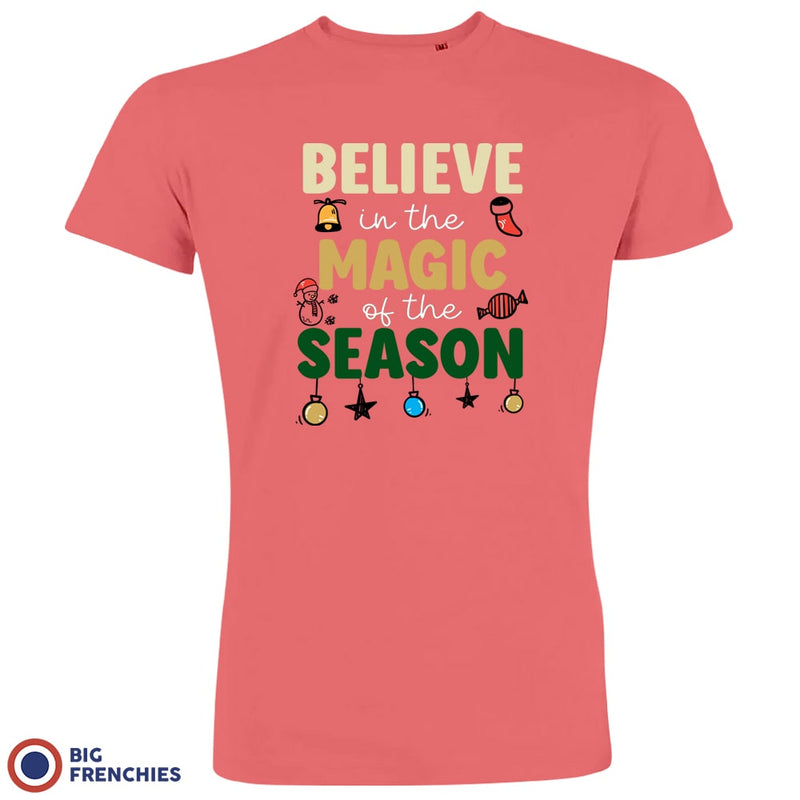 Believe In The Magic of the Season Christmas Men's Organic Cotton Tee