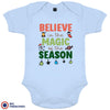 Believe In The Magic of the Season Christmas Organic Cotton Baby Onesie