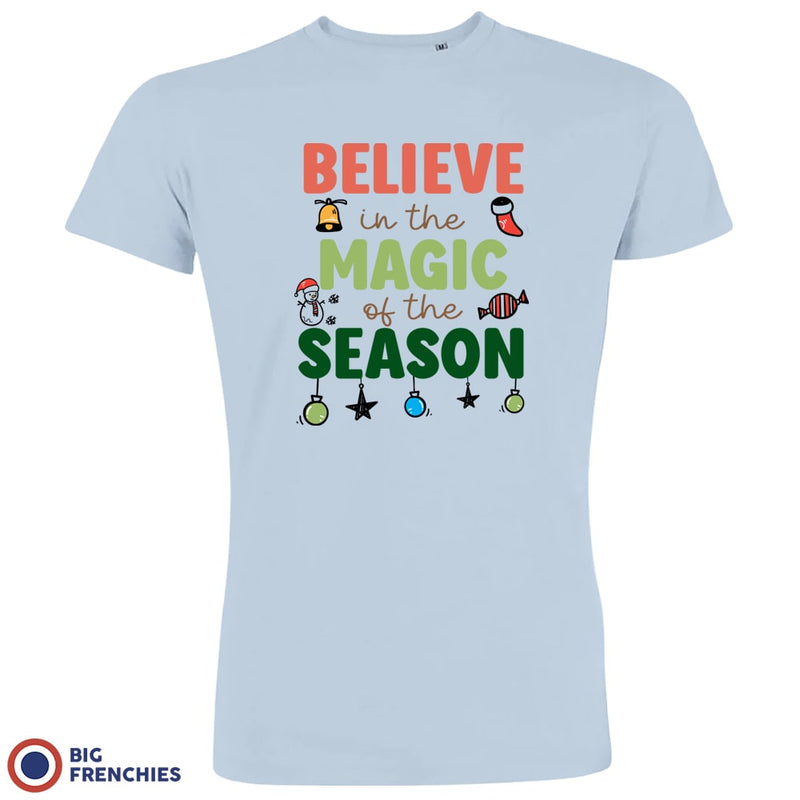 Believe In The Magic of the Season Christmas Men's Organic Cotton Tee