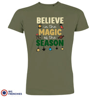 Believe In The Magic of the Season Christmas Men's Organic Cotton Tee