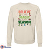 Believe In The Magic of the Season Christmas Unisex Organic Cotton Sweatshirt