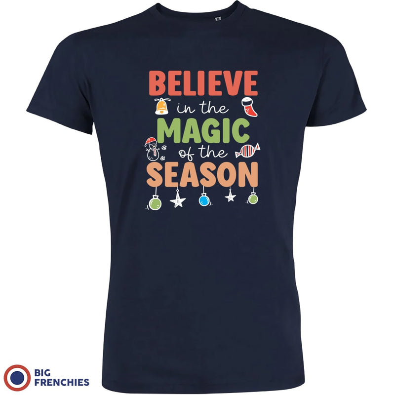 Believe In The Magic of the Season Christmas Men's Organic Cotton Tee