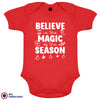 Believe In The Magic of the Season Christmas Organic Cotton Baby Onesie