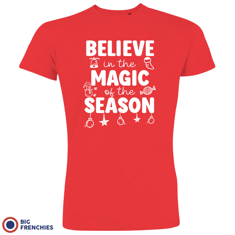 Believe In The Magic of the Season Christmas Men's Organic Cotton Tee