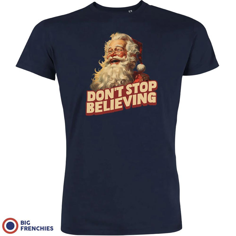 Don't Stop Believing Christmas Men's Organic Cotton Tee