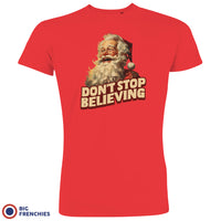 Don't Stop Believing Christmas Men's Organic Cotton Tee