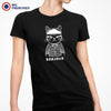 Bonjour Mad French Cat Women's Organic Cotton Tee