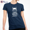 Bonjour Mad French Cat Women's Organic Cotton Tee