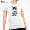 Bonjour Mad French Cat Women's Organic Cotton Tee