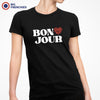 Bon Jour Heart Women's Organic Cotton Tee