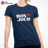 Bon Jour Heart Women's Organic Cotton Tee