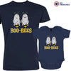 Boo-Bees Halloween Dad and Child Organic Cotton family Set (Set of 2)